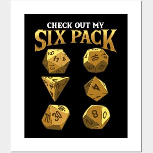 Funny Check Out My Six Pack Dice Pun Posters and Art